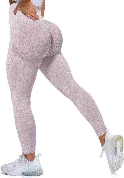 High Waist Workout Leggings for Women – Tummy Control & Butt Lifting Seamless Yoga Compression Pants