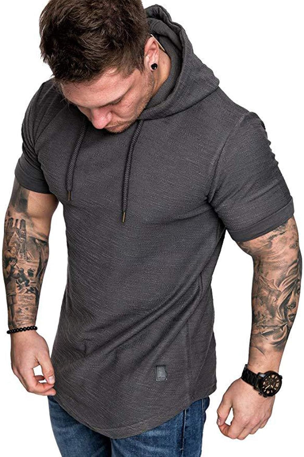 Cot-Oath Men’s Workout Sweatshirt – Athletic Hoodies for Gym, Running, and Training | Lightweight Stylish Pullover Hoodie for Fitness & Sports