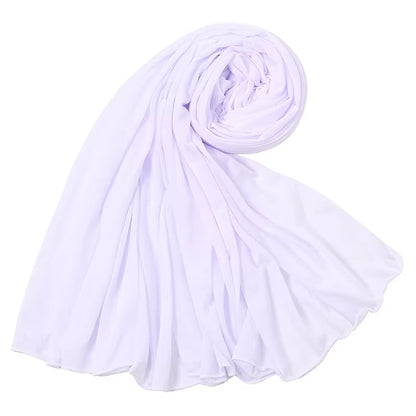 Soft Cotton Jersey Hijab Scarf for Women – Plain Long Muslim Head Wrap, Modest Turban Shawl, Lightweight Jersey Headscarf for Abaya & Everyday Wear