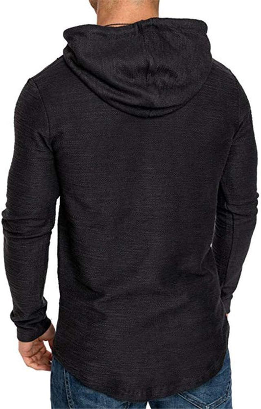 Cot-Oath Men’s Workout Sweatshirt – Athletic Hoodies for Gym, Running, and Training | Lightweight Stylish Pullover Hoodie for Fitness & Sports