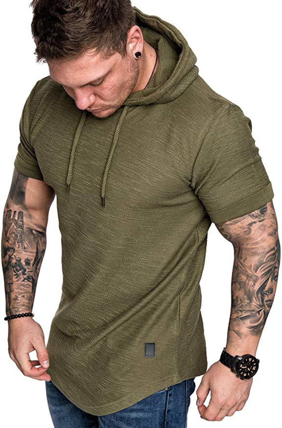 Cot-Oath Men’s Workout Sweatshirt – Athletic Hoodies for Gym, Running, and Training | Lightweight Stylish Pullover Hoodie for Fitness & Sports