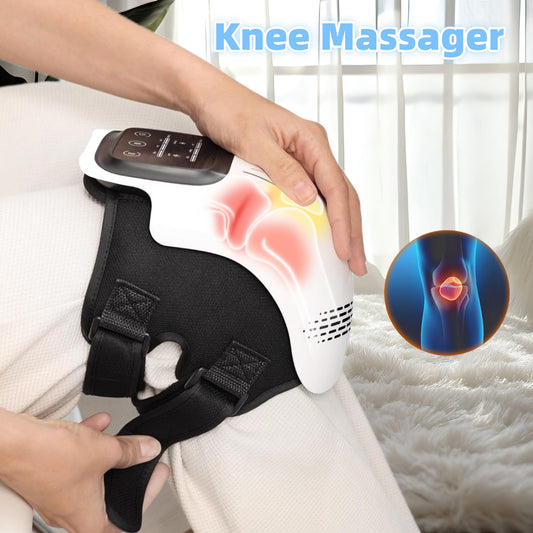 Intelligent Electric Home use Heated Knee Massager – Rechargeable Kneading, Infrared Therapy & Vibration Pain Relief Device