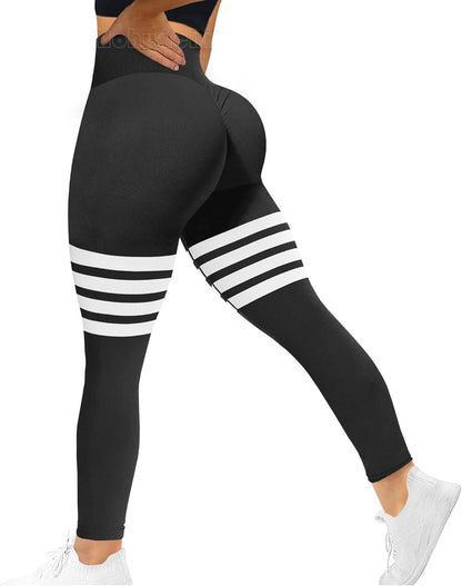 High Waist Workout Leggings for Women – Tummy Control & Butt Lifting Seamless Yoga Compression Pants