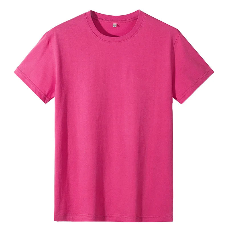 High Quality 180G 100% Cotton T Shirts Factory Price Manufacturer Custom Logo Printing T-Shirt Plain Unisex Women Men Tshirt