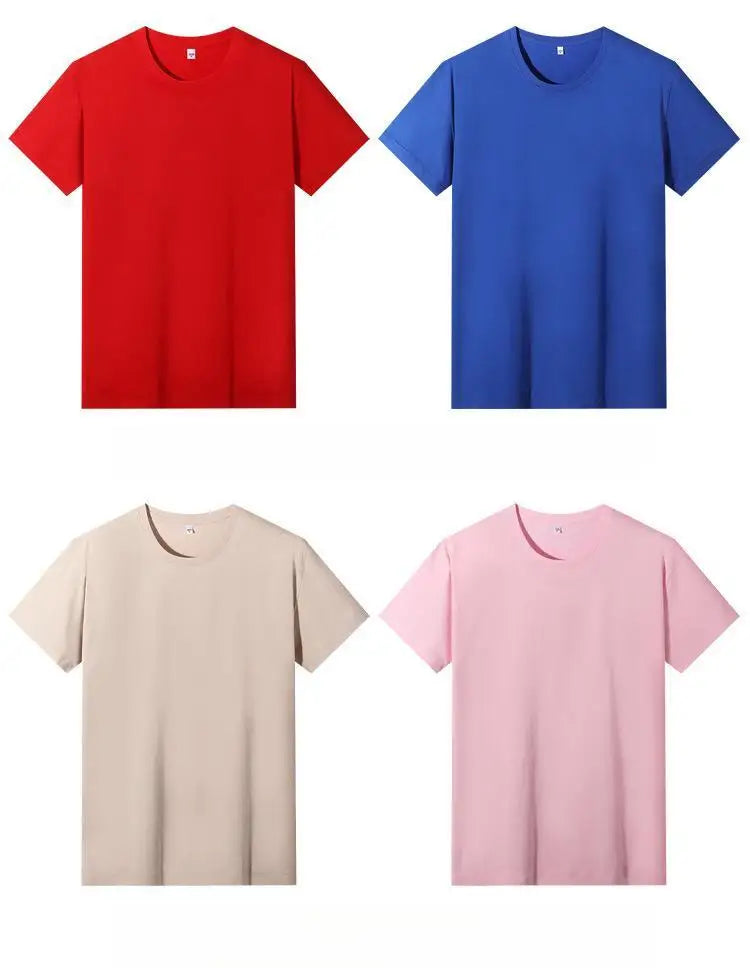 High Quality 180G 100% Cotton T Shirts Factory Price Manufacturer Custom Logo Printing T-Shirt Plain Unisex Women Men Tshirt