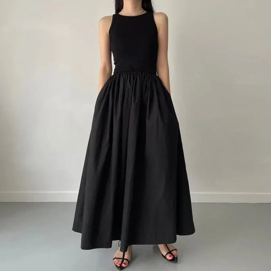 ATLASORA Trending Summer Elegant Black Long Dress