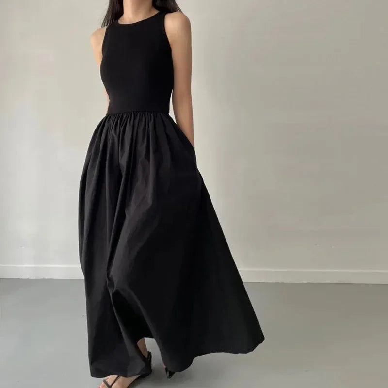 ATLASORA Trending Summer Elegant Black Long Dress