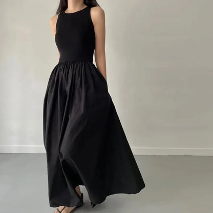 ATLASORA Trending Summer Elegant Black Long Dress