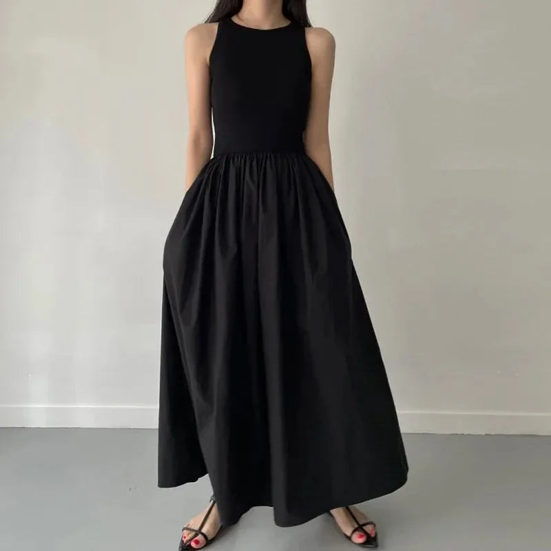 ATLASORA Trending Summer Elegant Black Long Dress