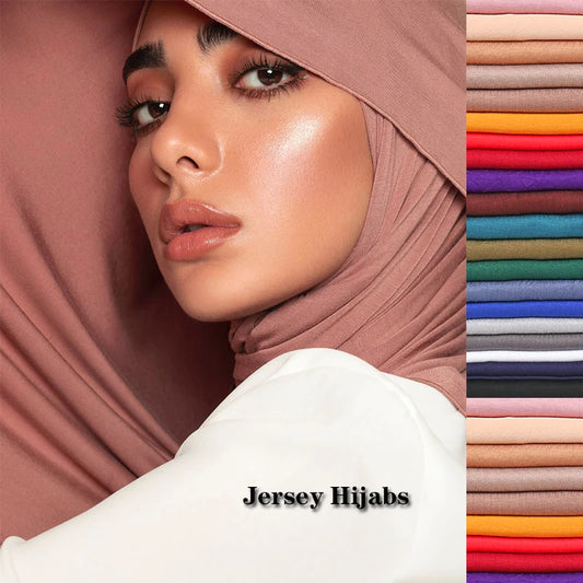 New Jersey Women's 2025 Muslim Fashion Modal Cotton Hijab – Soft, Solid Color Long Scarf High-Quality Headwrap