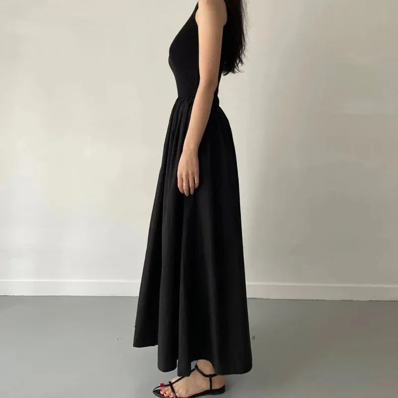 ATLASORA Trending Summer Elegant Black Long Dress