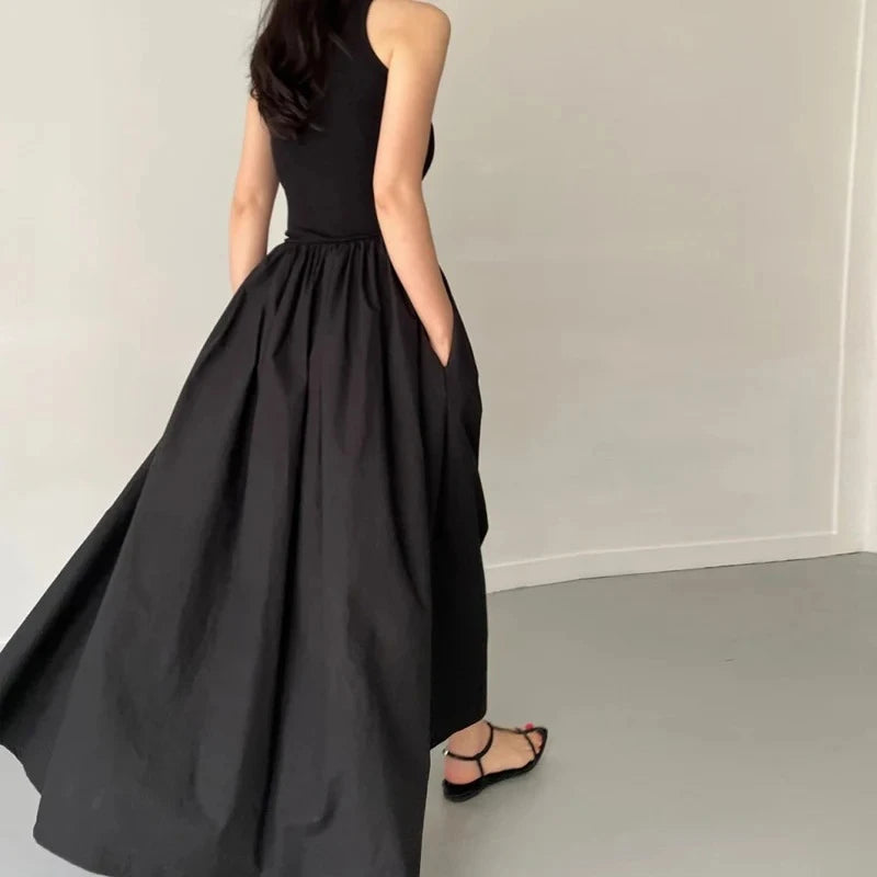 ATLASORA Trending Summer Elegant Black Long Dress