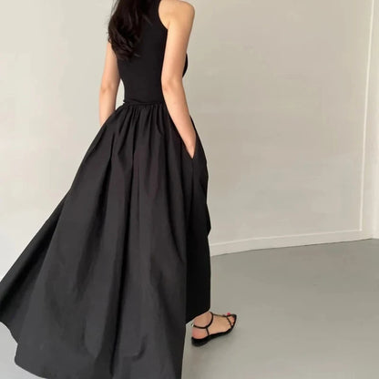 ATLASORA Trending Summer Elegant Black Long Dress