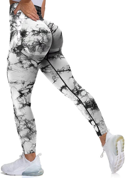 High Waist Workout Leggings for Women – Tummy Control & Butt Lifting Seamless Yoga Compression Pants