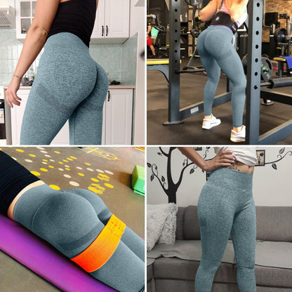 High Waist Workout Leggings for Women – Tummy Control & Butt Lifting Seamless Yoga Compression Pants
