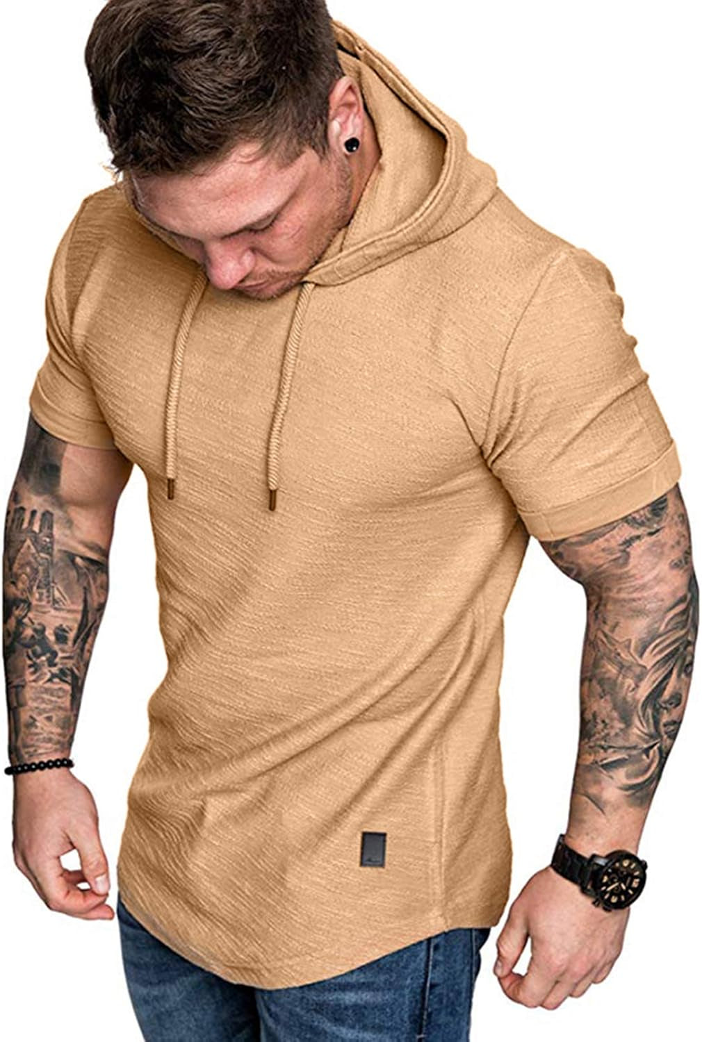 Cot-Oath Men’s Workout Sweatshirt – Athletic Hoodies for Gym, Running, and Training | Lightweight Stylish Pullover Hoodie for Fitness & Sports