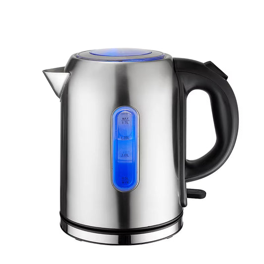 Electric Kettle 1.7L Stainless Steel Fast Boil Water Kettle with Smart Temperature Control – Durable Hot Water Teapot for Home, Kitchen & Office (EU Plug)